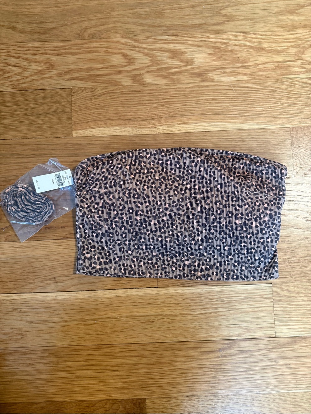 🛍️ Aerie Leopard Bandeau Swim Top